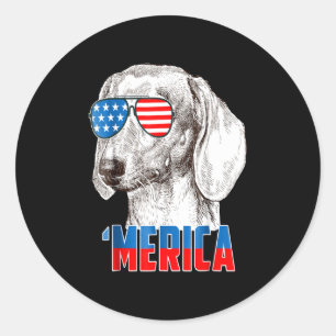 hondencadeau Cool Dachshund 'Nederland Ronde Sticker