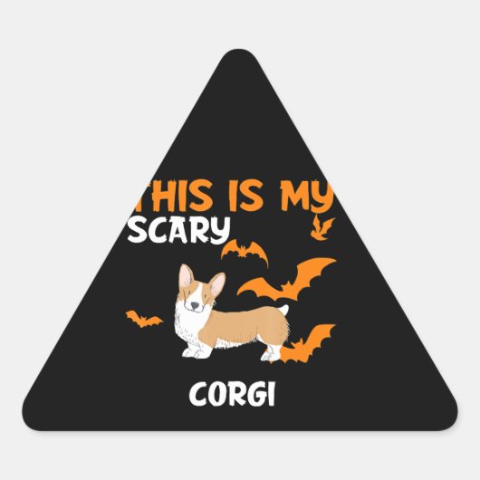 hondencadeau | Corgi kostuum Halloween Sticker (Voorkant)
