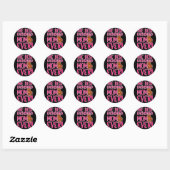 hondencadeau | De beste teckel mam ooit Ronde Sticker (Vel)