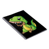 hondencadeau | Franse buldog met dinosaurussen hee Notitieboek (Rechterzijde)