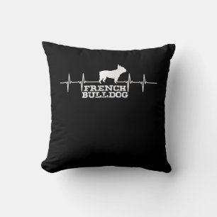 hondencadeau   Franse Bulldog Heart Kussen