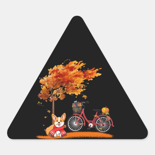 hondencadeau | Het is Herfst U'all Lovely Sticker (Voorkant)
