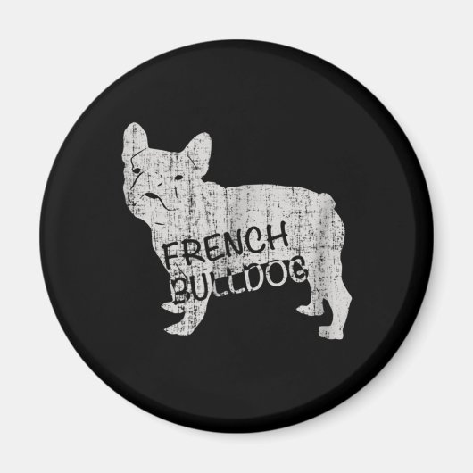 hondencadeau | Hevige Franse buldog Magneet (Voorkant)