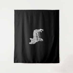 hondencadeau   Hevige Franse buldog Wandkleed