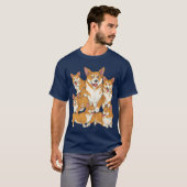 Hondencadeau hondenliefhebber Welsh Corgi boy T-shirt (Voorkant volledig)