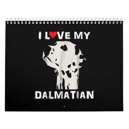 hondencadeau | Ik hou van mijn Dalmatiër Kalender (Hoes)