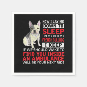 hondencadeau Ik wil slapen op mijn bed mijn Fran Servet