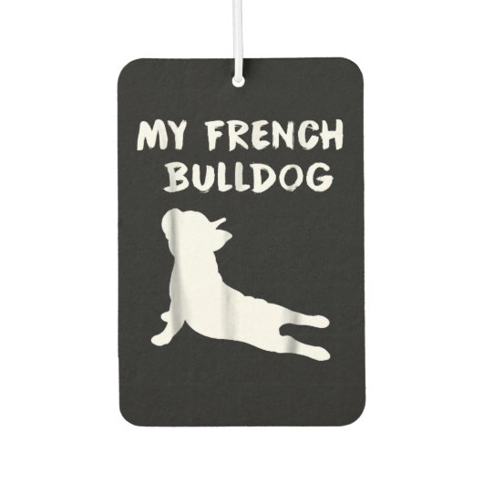 hondencadeau | Mijn Franse buldog Luchtverfrisser (Voorkant)