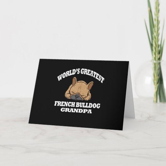 hondencadeau | 's Werelds grootste Franse Bulldog Kaart (Voorkant)
