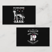 hondencadeau | Siberische husky Visitekaartje (Voorkant / Achterkant)