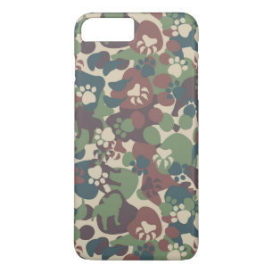 Hondencamouflagepatroon iPhone 8/7 Plus Hoesje