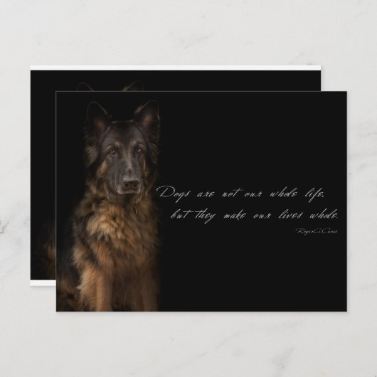 "hondencitaten" briefkaart (Voorkant / Achterkant)
