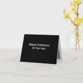 Hondencondoleances Kaart (Gele Bloem)