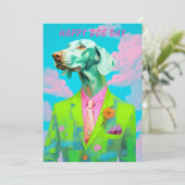 Hondendag Kaart – Grappige Aangepaste Huisdier Lie (Staand voorkant)