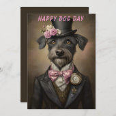 Hondendag Kaart – Grappige Aangepaste Huisdierlief (Voorkant / Achterkant)