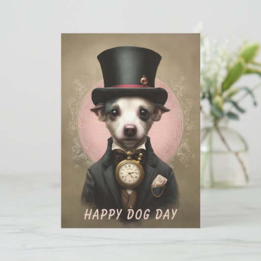 Hondendag Kaart – Grappige Aangepaste Huisdierlief (Staand voorkant)