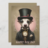 Hondendag Kaart – Grappige Aangepaste Huisdierlief (Voorkant / Achterkant)