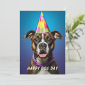 Hondendag Kaart – Grappige Aangepaste Huisdierlief (Staand voorkant)