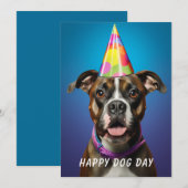 Hondendag Kaart – Grappige Aangepaste Huisdierlief (Voorkant / Achterkant)