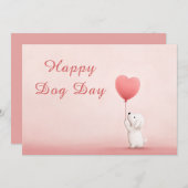 Hondendag Kaart – Grappige Aangepaste Huisdierlief (Voorkant / Achterkant)