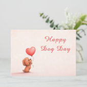 Hondendag Kaart – Grappige Aangepaste Huisdierlief (Staand voorkant)