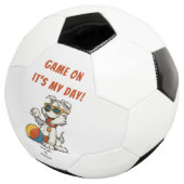 Hondendag Voetbal - Funny Custom Pet Lover Sport (Drie kwart)