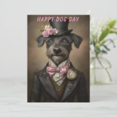 Hondendag Wenskaart - Funny Custom Pet Lover Kaart (Staand voorkant)