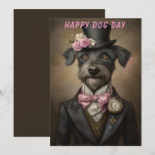 Hondendag Wenskaart - Funny Custom Pet Lover Kaart (Voorkant / Achterkant)