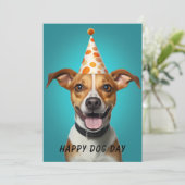 Hondendag Wenskaart - Funny Custom Pet Lover Kaart (Staand voorkant)