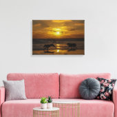 Hondendagen in de zon canvas afdruk (Insitu (Woonkamer))