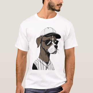 Hondendagen van de zomer honkbal t-shirt