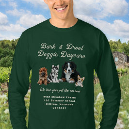 Hondendagverblijf Puppy Honden Zakelijk T-shirt