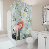  hondendame bloemendame douchegordijn (In situ)