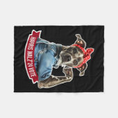 Hondendame Kamala Harris Tim Walz stemt verkiezing Fleece Deken (Voorkant (Horizontaal))