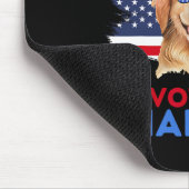 Hondendame Stem Kamala Harris 2024 Golden Retrieve Muismat (Hoek)