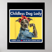 Hondendames Kamala Harris 2024 President Poster (Voorkant)