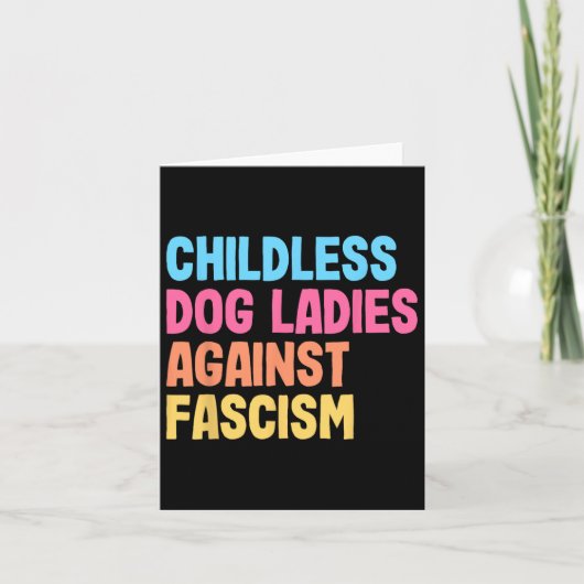 Hondendames tegen fascisme Kamala Harris Kaart (Voorkant)