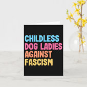 Hondendames tegen fascisme Kamala Harris Kaart (Gele Bloem)