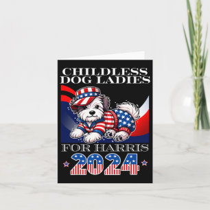 Hondendames voor Harris 2024 Kamala President Kaart