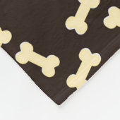 Hondendekens op bruin bot hondendeken fleece deken (Hoek)