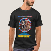 hondendemocratie t-shirt (Voorkant)