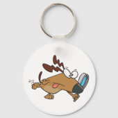 Hondendetective met vergrootglas sleutelhanger (Achterkant)