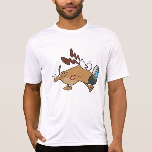 Hondendetective met vergrootglas t-shirt (Voorkant)