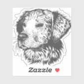 hondendierenhond. sticker (Vel)