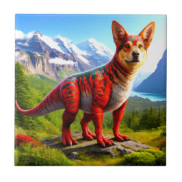 hondendinosaurus tegeltje