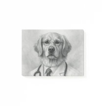 Hondendokter Portret Post‑It Notities voor Dierena