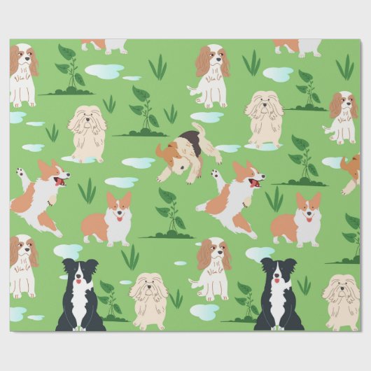 Hondendoodles Cadeaupapier (Vlak)