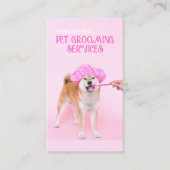 Hondendouche Pet Huisdieren Verzorgingsdiensten Visitekaartje (Voorkant)