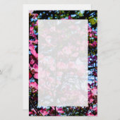 Hondendroze bloeiende bomen briefpapier (Voorkant / Achterkant)