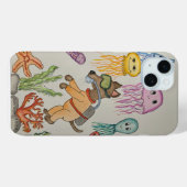 Hondenduiker en Kwallen Case-Mate iPhone Case (Achterkant (horizontaal))